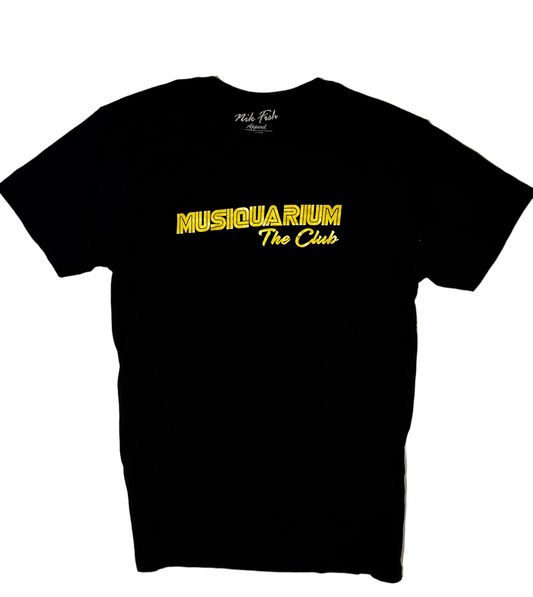 MUSIQUARIUM The Club - LIMITED EDITON T-SHIRT METALLIC GOLD (MENS)